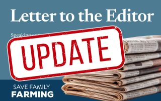 Letter to the editor - update