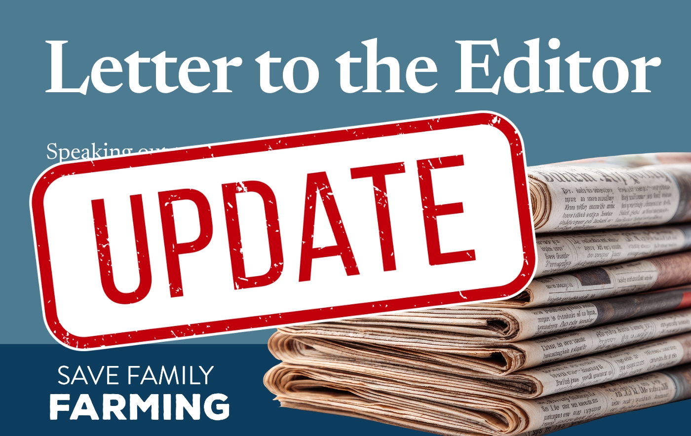 Letter to the editor - update
